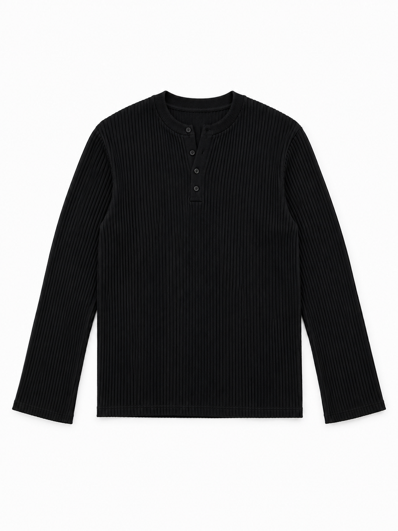Henley Full sleeve Black #